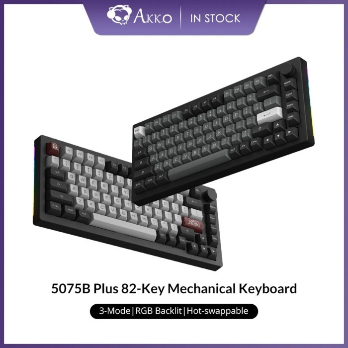 Akko 5075B Plus V2 75% Mechanical Gaming Keyboard 3/5 Pin Hot Swap