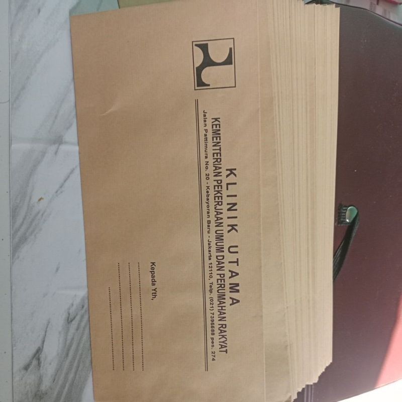 

Cetak Custom Kop Amplop Resmi Coklat Kabinet, Amplop Instansi, Amplop Perusahaan uk Kabinet,1/2