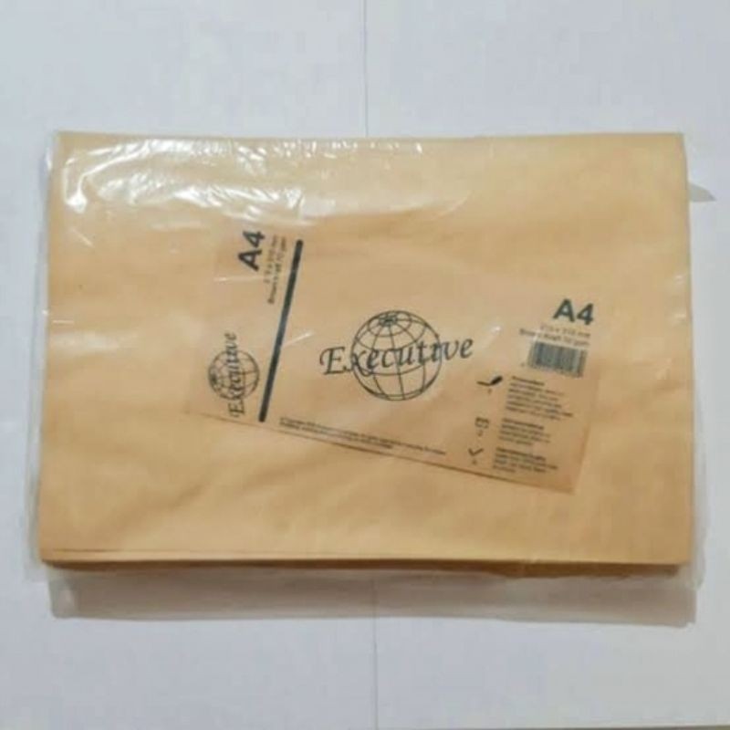 

Amplop Cokelat A4 Executive (1 Pak / 100 Lembar )