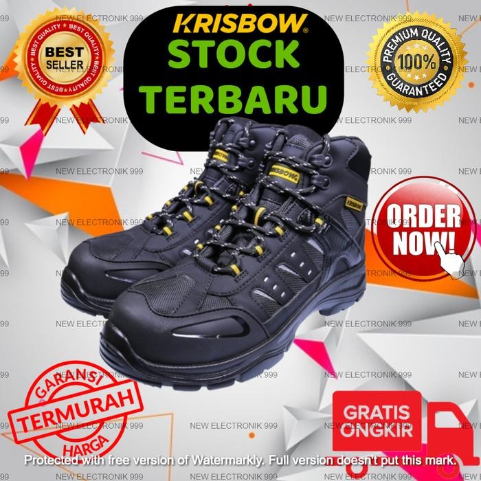 New Krisbow Sepatu Pengaman Nemesis 6In Hitam Safety Shoes Nemesis 6In - Asli