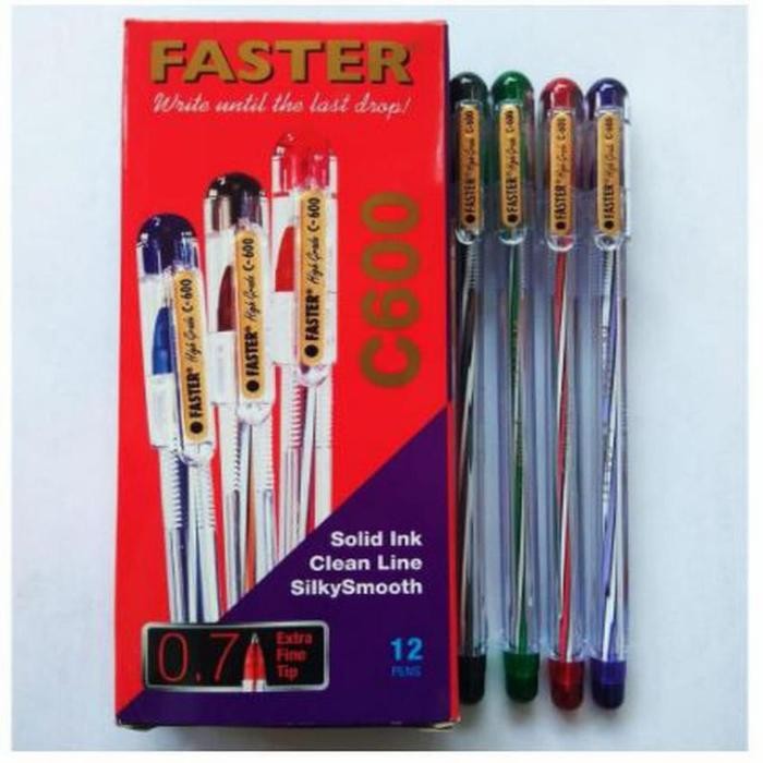 

Ready JT Pulpen Faster C600 / CX 606 Asli 1 Lusin
