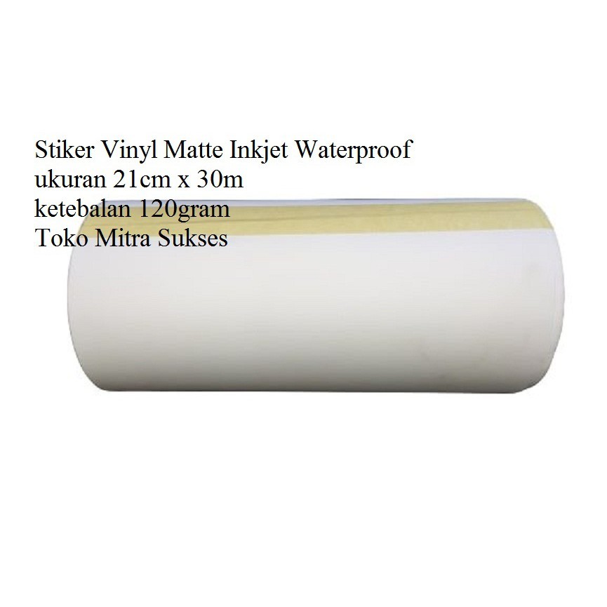 

Stiker Vinyl e Inkjet Wateroof A4 Roll - 21cm x 30m