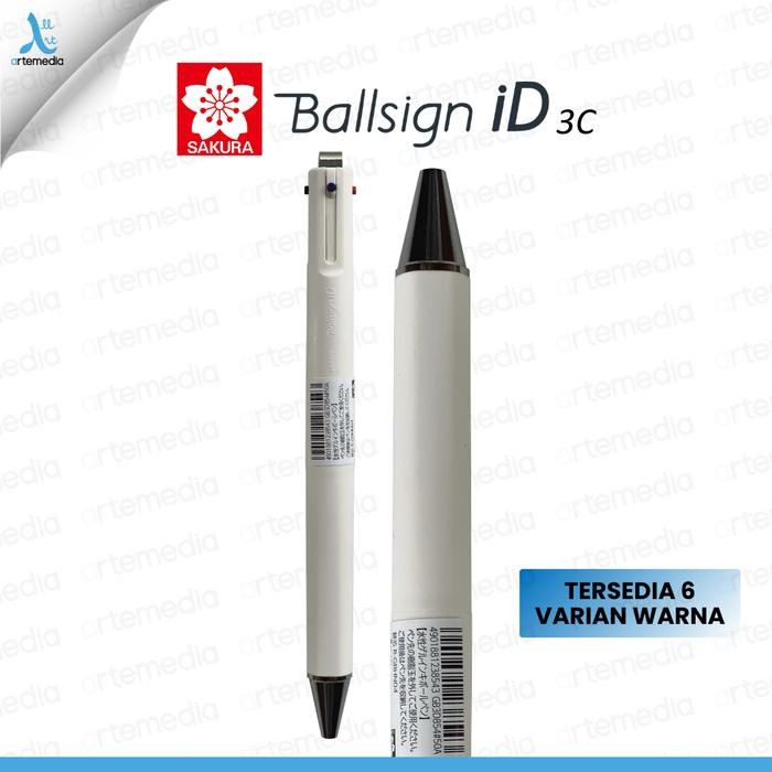 

Ready JT Sakura Ballsign ID 3C Multipen Ballpoint Gel Pen Retractable Pulpen