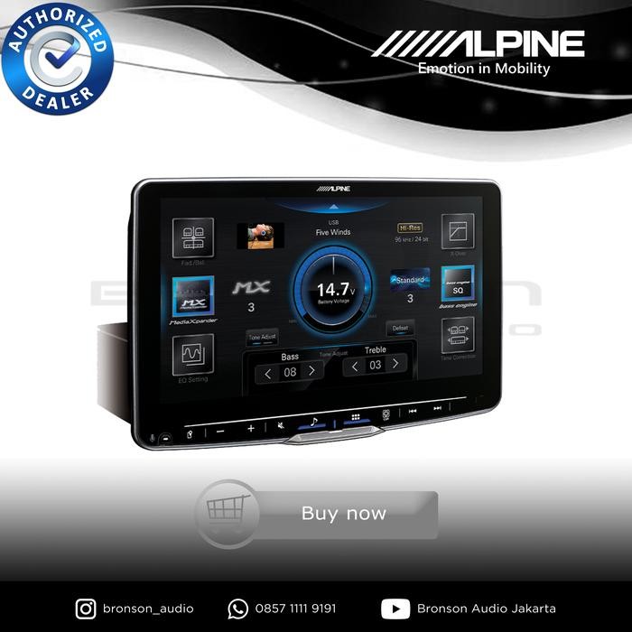 Head unit Alpine ILX F509E Halo9 ilx f 509e TERLARIS