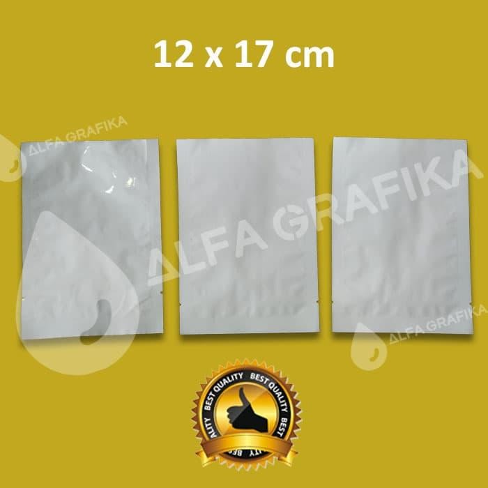 Kantong Kemasan SACHET ALUMUNIUM FOIL 12x17 cm, 100gr Putih