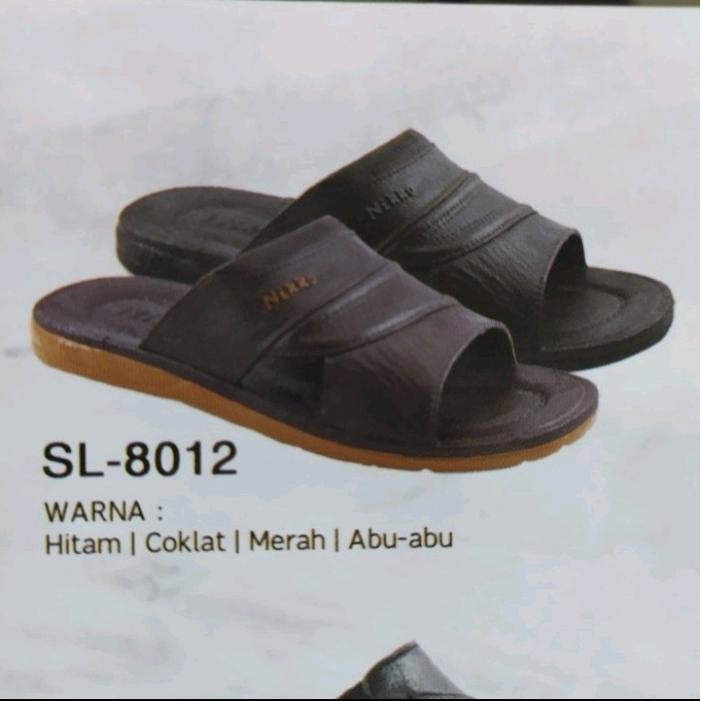 SANDAL SELOP KARET NIKKO PRIA DEWASA COKLAT 8012
