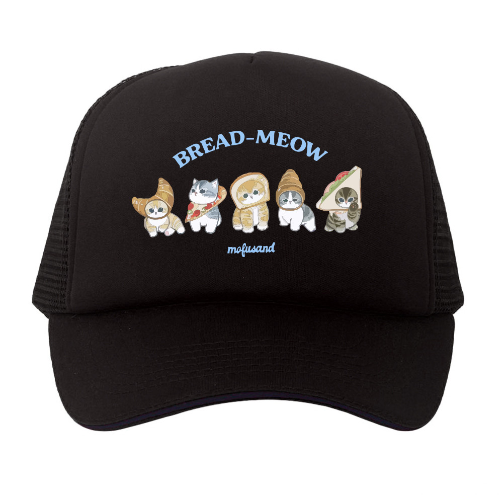 Topi Trucker Cat Kucing Bread Meow Roti Mofusand Catlovers UT