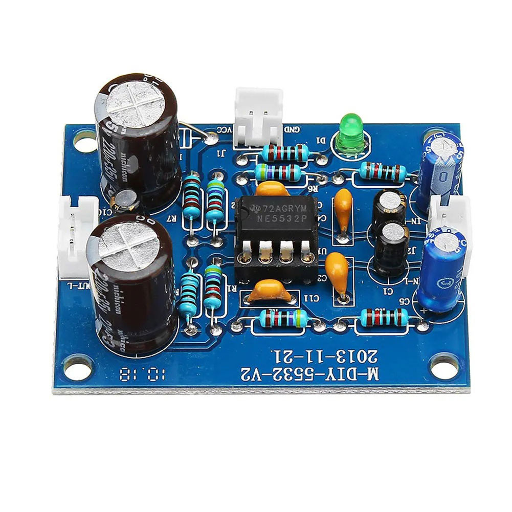 NE5532 OP-AMP HIFI Preamplifier Signal Amplification Board Low Noise OP-AMP HIFI Preamplifier High G
