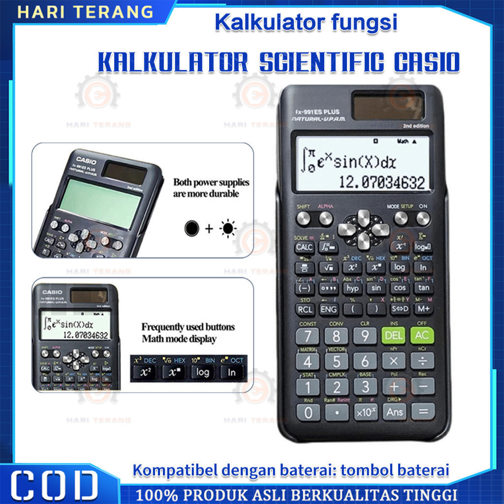 

Kalkulator Scientific Casio FX-991EX Kalkulator Scientific Casio ilmiah FX-991EX Classwiz Asli dan
