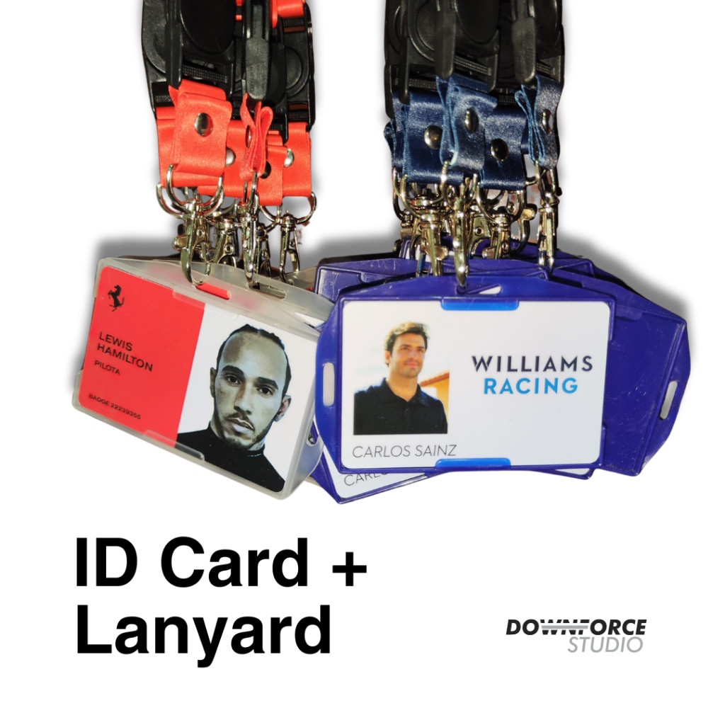 

F1 ID Card Lanyard PVC Formula 1 - Kartu ID Drivers [Downforce Studio]