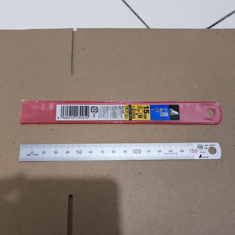 

SHINWA Penggaris 15 cm Stainless Steel Rule Hard Chrome JIS 13005