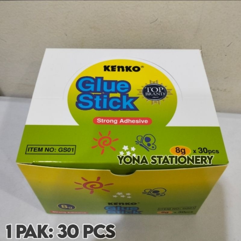 

LEM KENKO/GLUE STICK KENKO 8 GRAM 1 PAK: 30 PCS