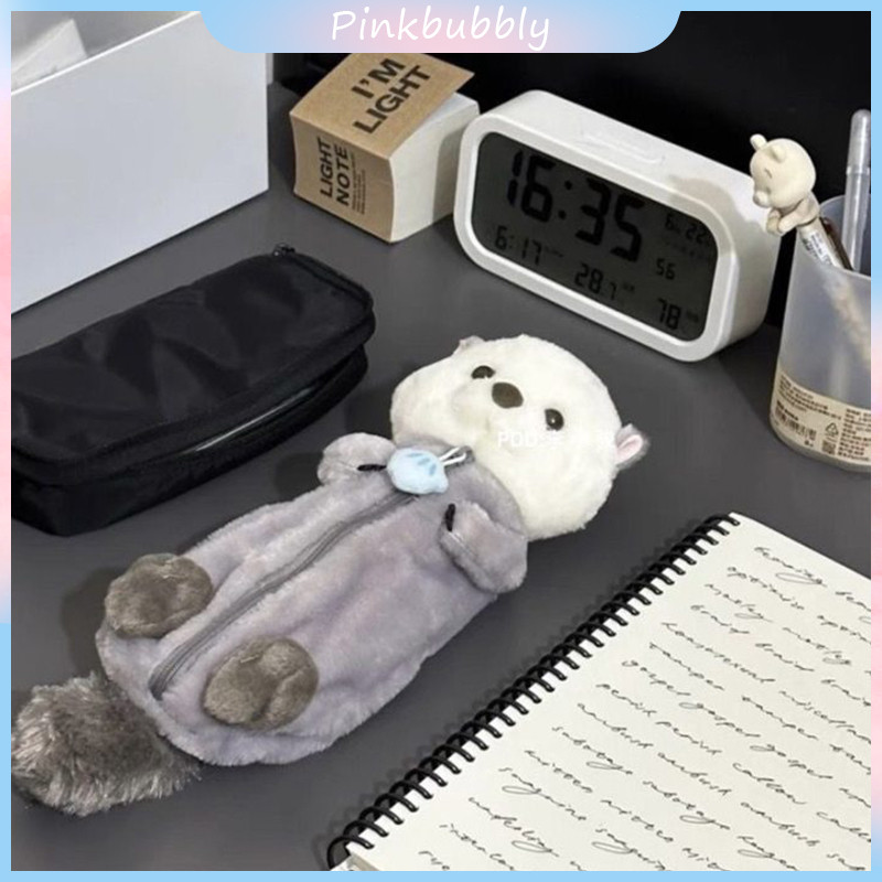 

Pinkbubbly.ReadyKotak Pena Boneka Mewah Sloth Laut Tas alat tulis tempat penyimpanan alat tulis