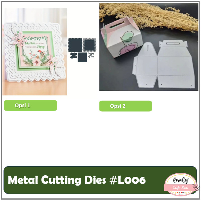 

LovelyCraftStore Metal Cutting Dies L06 ~ Mold Stencil Metal, Cetakan Stensil untuk bahan mahar,