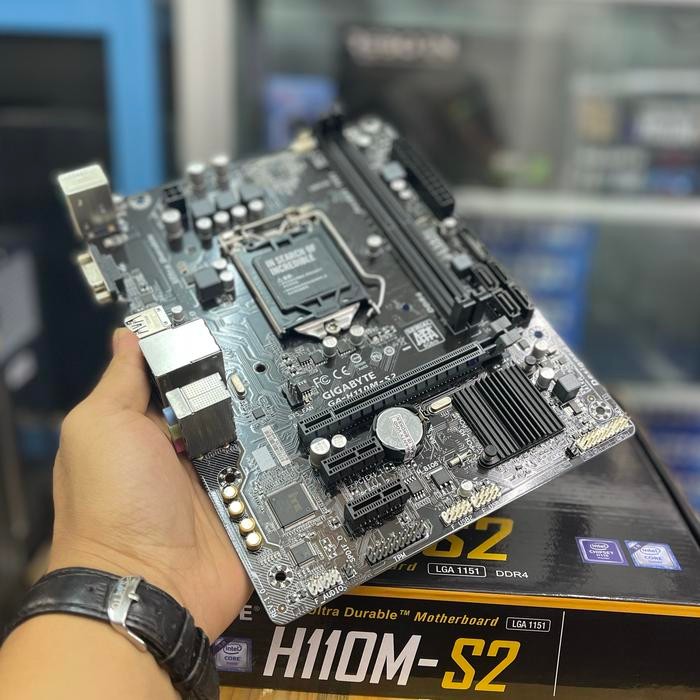 MOTHERBOARD GIGABYTE GA-H110M-S2 LGA 1151 NEW GARANSI 1 TAHUN TERLARIS