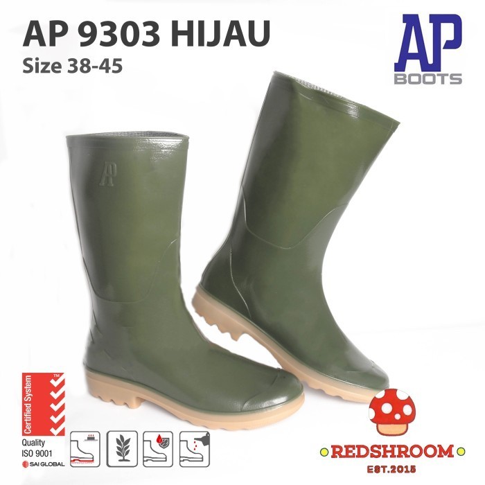 New Sepatu Boot Tinggi AP Boots AP 9303 sepatu JUMBO EXTRA LARGE