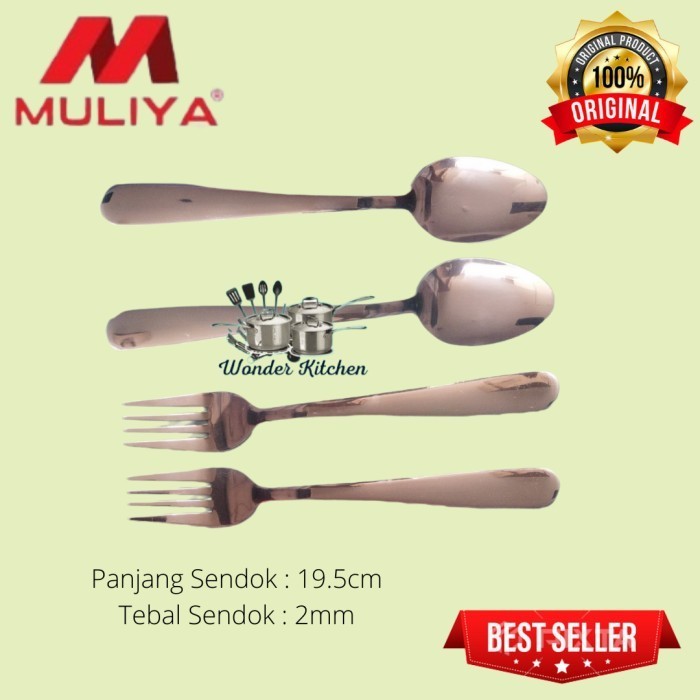 [Expert] Sendok Dan Garpu Makan Verbana Tebal Kualitas Hote