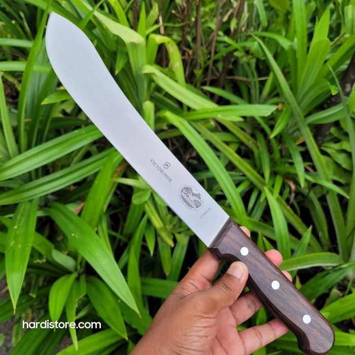 PREMIUM Pisau Sembelih 25 cm Victorinox Butcher Knife 5.7400.25 Rosewood