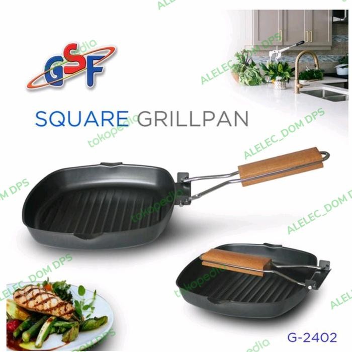 PREMIUM Panci Panggang Gsf 20cm Panci Teflon panggangan Grill pan