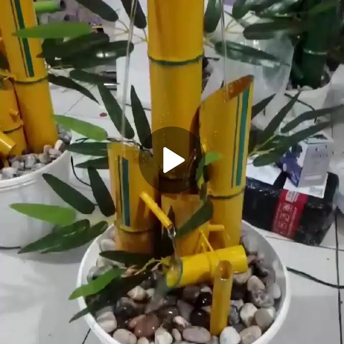 Air mancur bambu air mancur replika bambu mini hiasan dekorasi