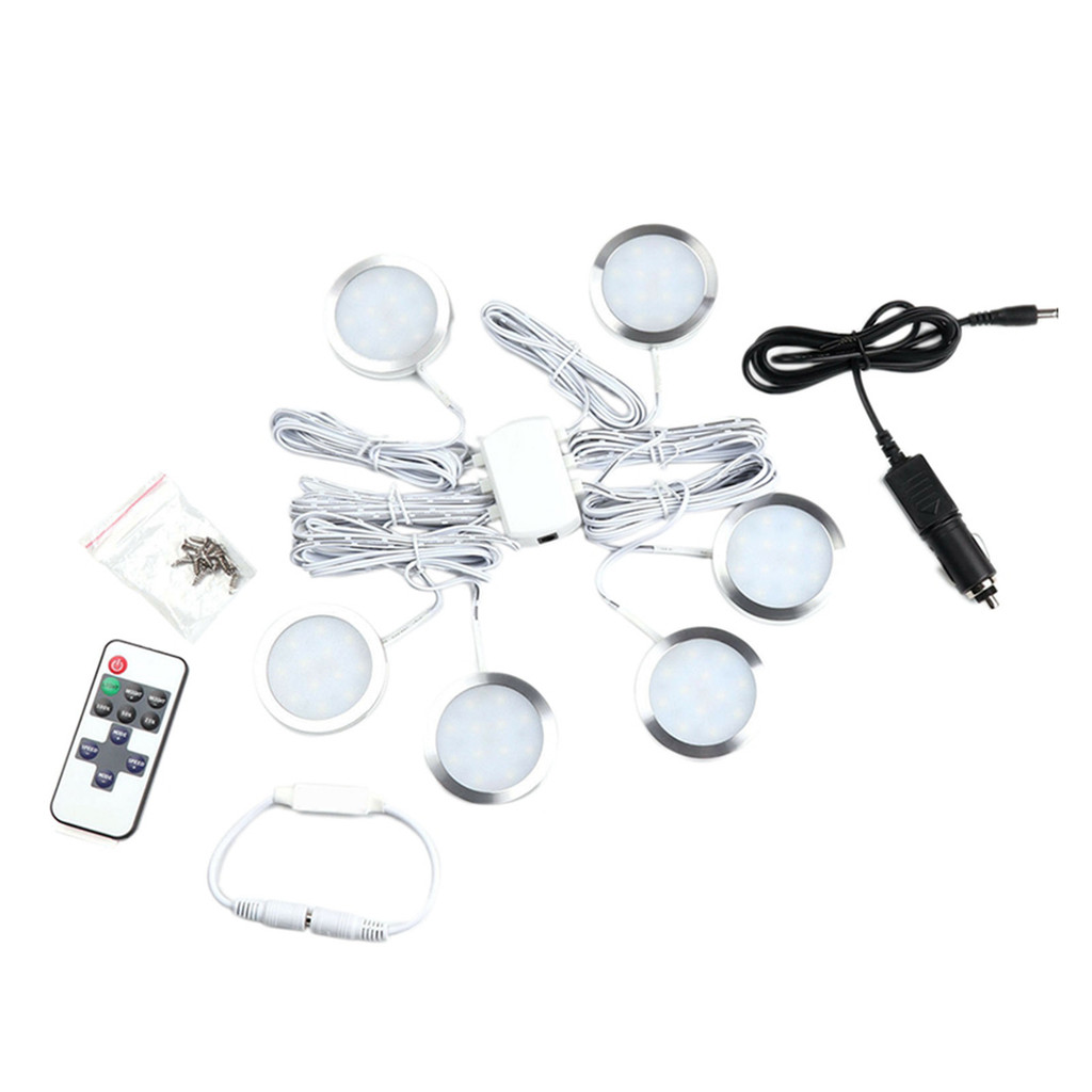 6 Pack Interior LED Spot Lights 12V LED Recessed Downlight 6000K 240 LM Ceiling Fixture Dimmable Rep