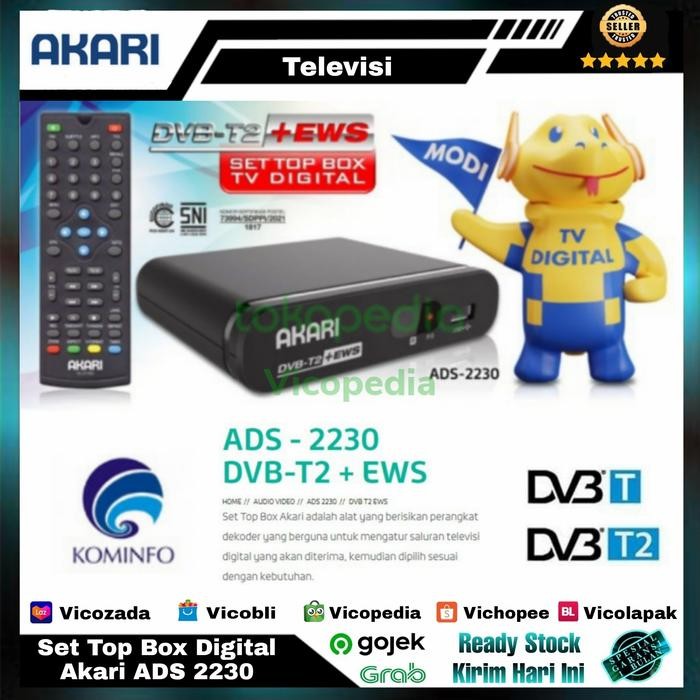 Set Top Box TV Digital Akari ADS-2230 STB DVB-T2 ADS2230 Garansi Resmi