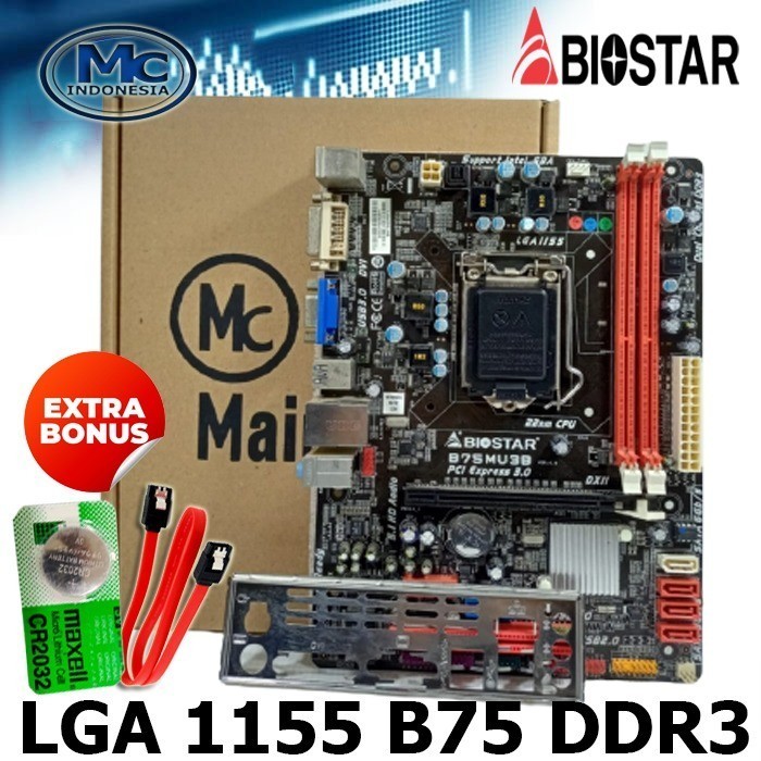 [Expert] Mainboard MOBO Motherboard Intel LGA 1155 B75 Biostar USB 3.0
