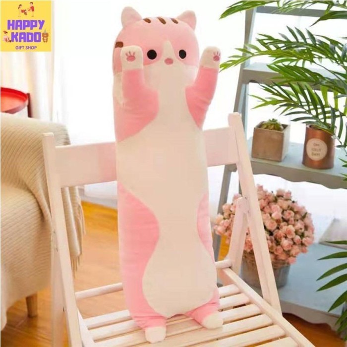 Baru&sTockBnyk-- Guling Kucing Jumbo/Boneka Kucing/Boneka Jumbo Halus Lembut