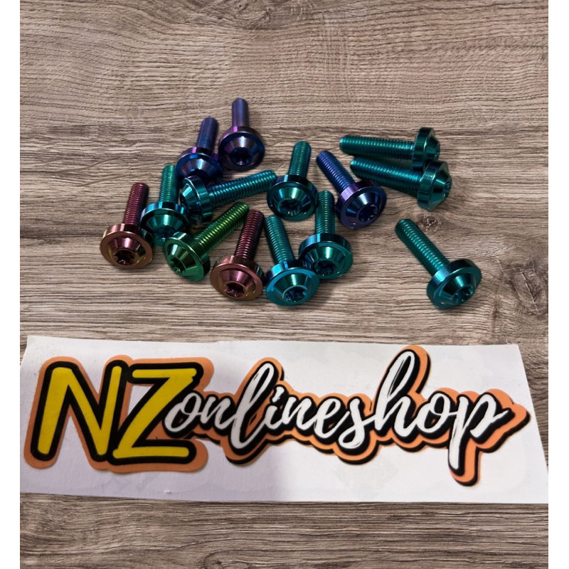 baut visor aerox titanium 4 baut