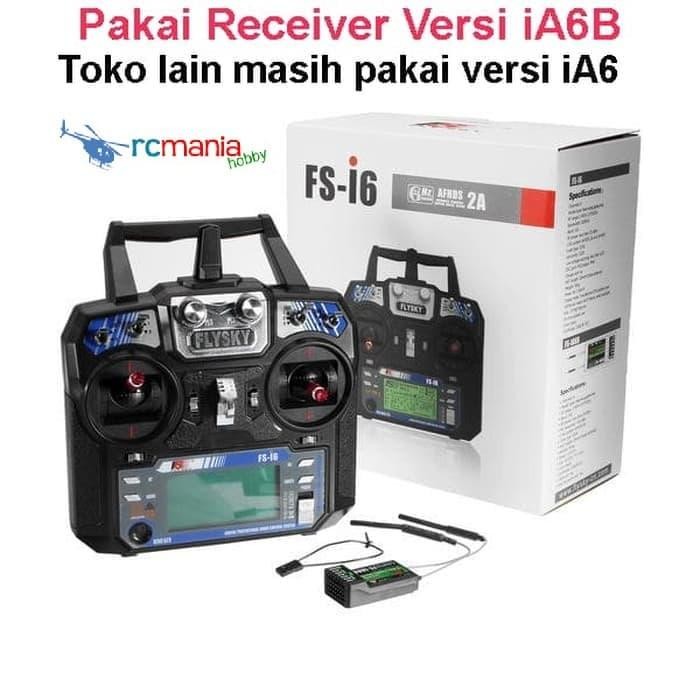 BBshOp,- FlySky FS-i6 2.4G 6CH AFHDS RC Transmitter W/ FS-iA6 Receiver