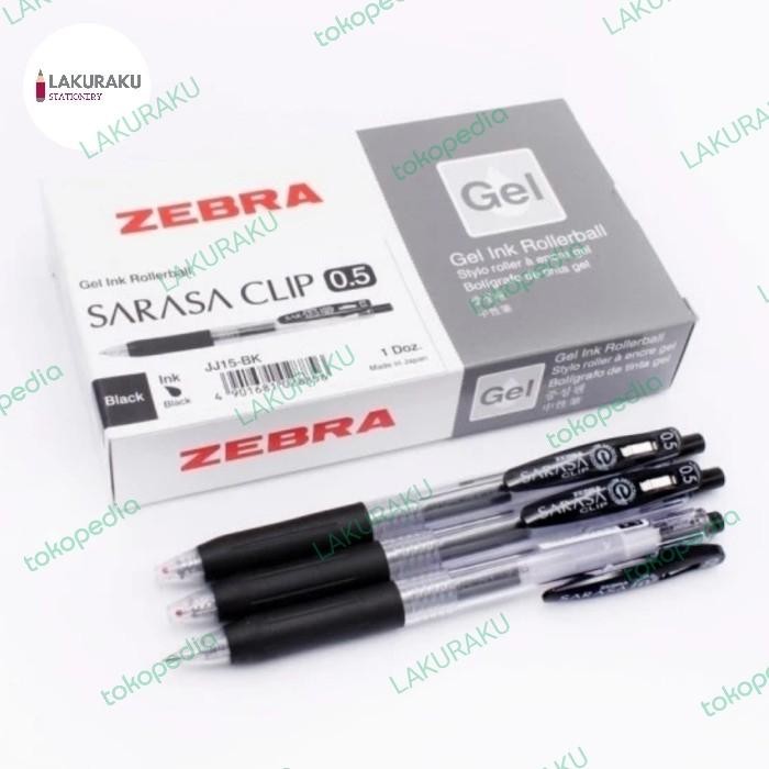 

Ready JT PULPEN ZEBRA SARASA CLIP 0.5 GEL INK ROLLERBALL PEN BALPEN