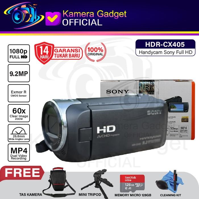Sony HDR-CX405 Full HD Handycam - Original Bergaransi CX 405