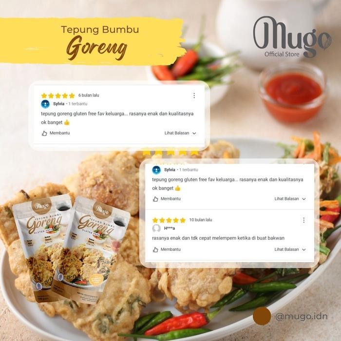 

Terlaris- Paket All Tepung Gluten Free Mugo (Bread,Cake, Cookies, Fried Chicken)