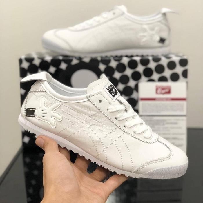 Sepatu Wanita Onitsuka Tlger Mexico 66 Disney White Vietnam Original