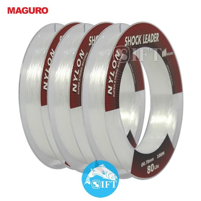 Senar Maguro Nylon Shock Leader 100M Benang Tali Pancing Nilon Ift