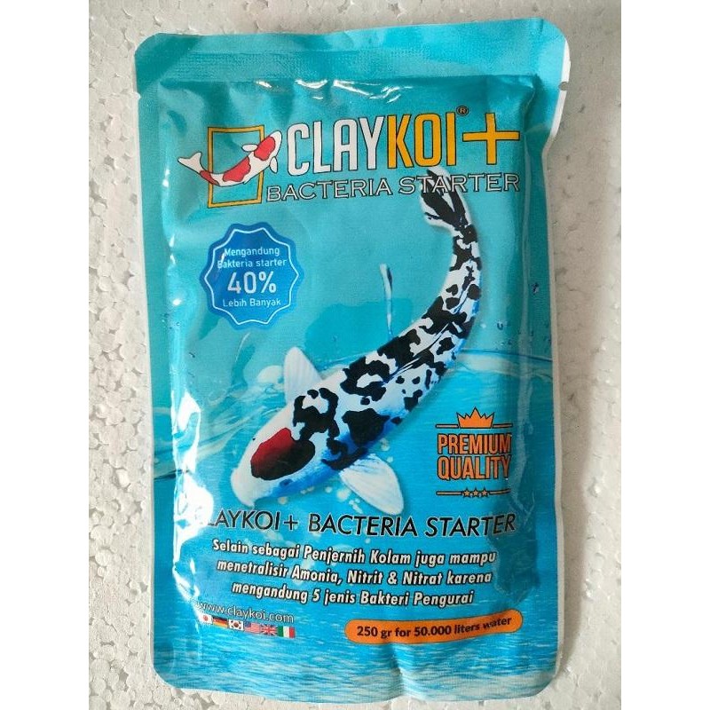 Pawretty- clay koi plus bacteria starter penjernih kolam bakteri starter kolam