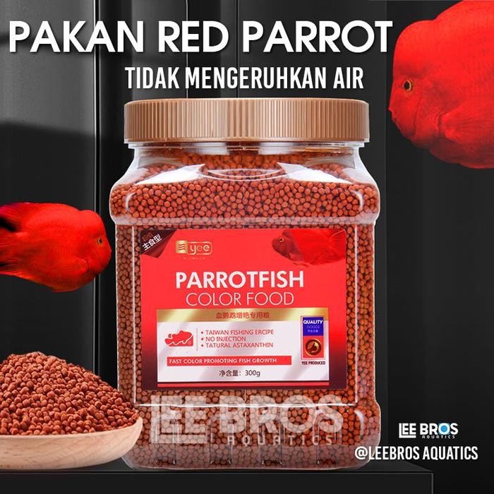 Pawretty- Pakan Red Parrot / Pelet Blood Red Parrot / Makanan Ikan Red Parrot