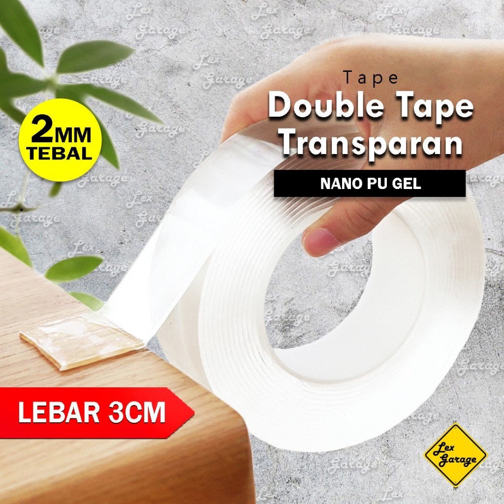 

Double Tape Super Kuat Doble Dobel Tip Bening Transparan