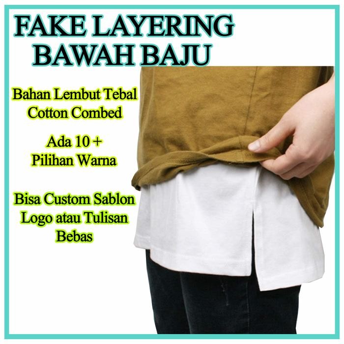 FAKE LAYERING PELAPIS KAOS AGAR TERLIHAT 2 LAPIS / INNER / MINI SKIRT