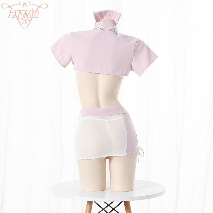 Sexy Lingerie Seksi Cosplay Custom + G String NURSE PERAWAT SUSTER SEXY BAJU LINGERE DINAS MALAM