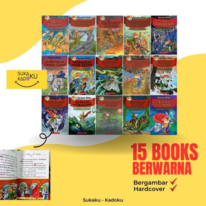 Geronimo Stilton The Kingdom of Fantasy Books Set Buku Cerita Anak