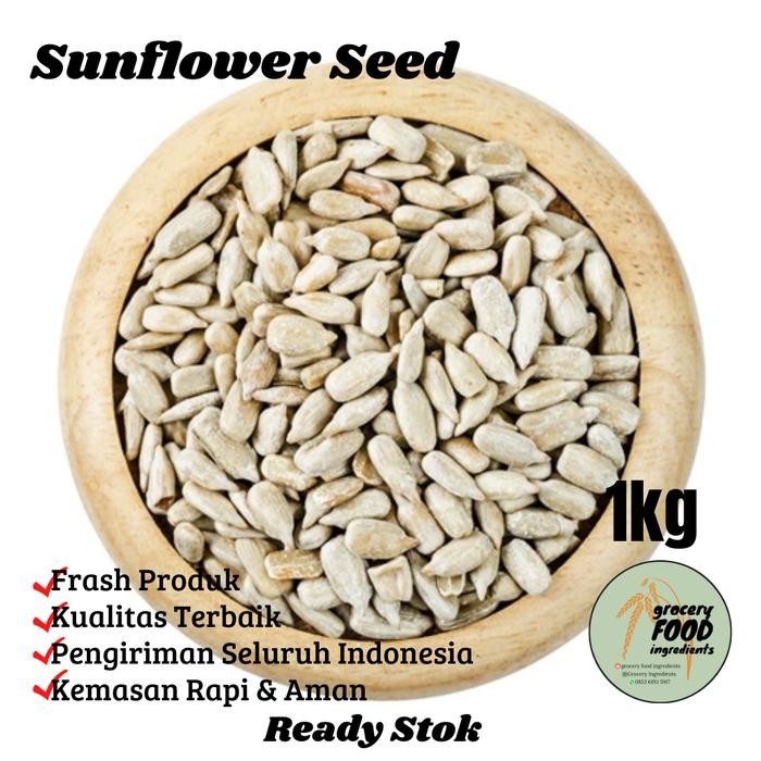 

Sunflower Seeds Organik - 1kg / Kuaci Kupas / Biji Bunga Matahari