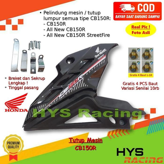 SALE TERBARU HYC TUTUP MESIN HONDA CB150R / ALL NEW CB150R / ALL NEW CB150R STREETFIRE - COVER