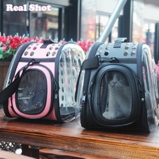Kucing Transparan Untuk Pengaan Portabel Saat Bepergian Kucing Tas Transparan Tas Kucing Lipat