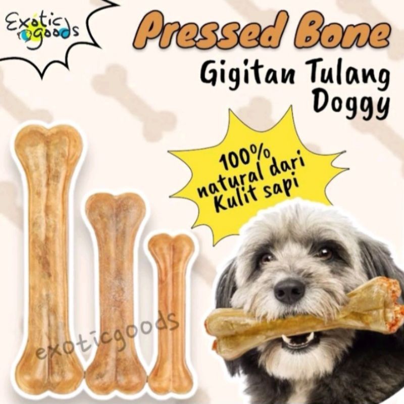 PRESSED BONE RAWHIDE GITAN TULANG ANJING BERBAGAI UKURAN MAINAN TULANG ANJING MAINAN GITAN ANJING