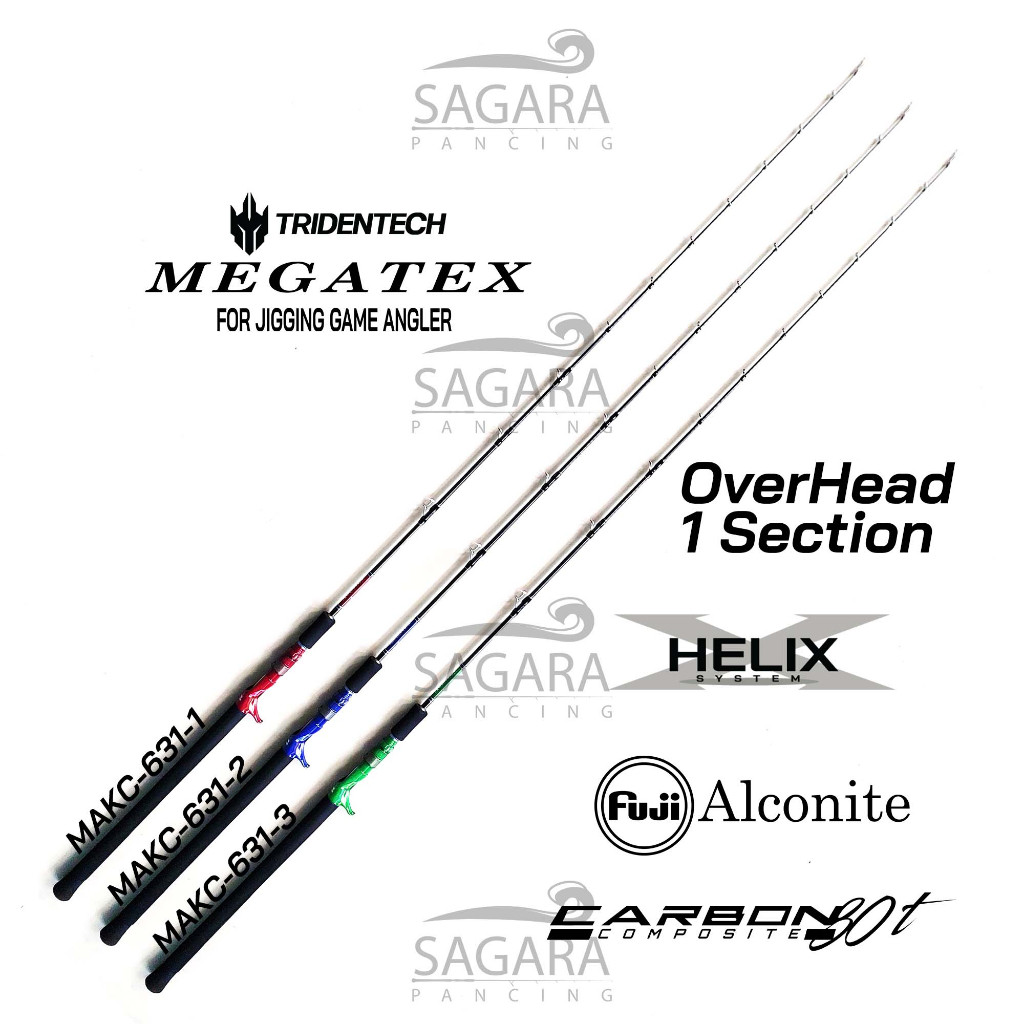 Joran Tridentech Megatex Joran Jigging Ring Sudah Fuji