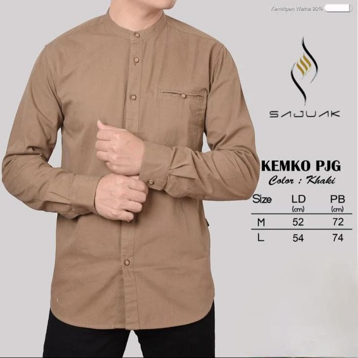 (SAJUAK PREMIUM) Baju Koko Panjang Sajuak Kemko Panjang Baju Koko Pria Baju Muslim Pria