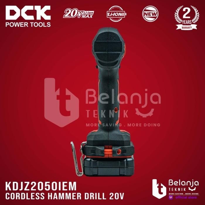 DCK Cordless Hammer Drill KDJZ2050iEM 20V Bor Impact Baterai KDJZ 2050