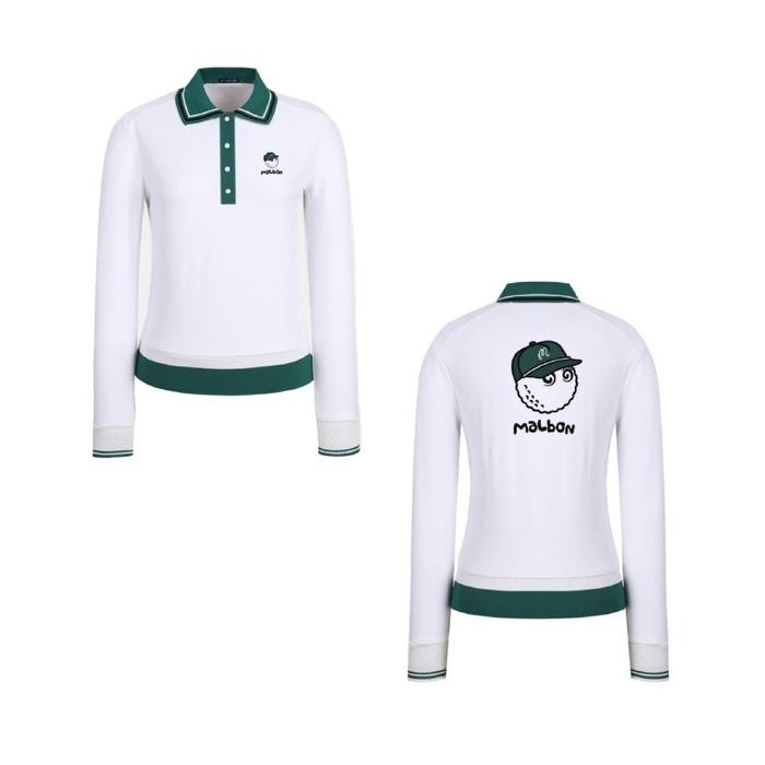 Baju Golf Wanita Tangan Panjang Cute Polo Golf Women Longsleeve