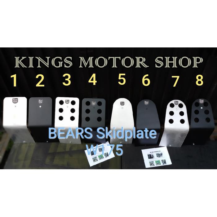 SKIDPLATE CUSTOM / MUDGUARD / ENGINE GUARD KAWASAKI W175
